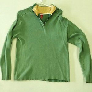 Levi's Cotton Ribbed Sweater Med 1/4 Zip